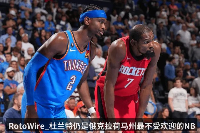 RotoWire_杜兰特仍是俄克拉荷马州最不受欢迎的NBA球员